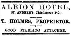 Thistletown Albion Hotel 1866